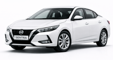 Nissan Sentra blanco como ejemplo de berlina premium